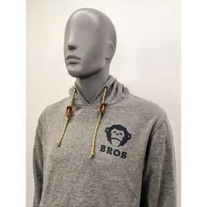 Howler Brothers‎ Fleece Hoodie Mens Medium Gray Pullover Monkey Logo Bros